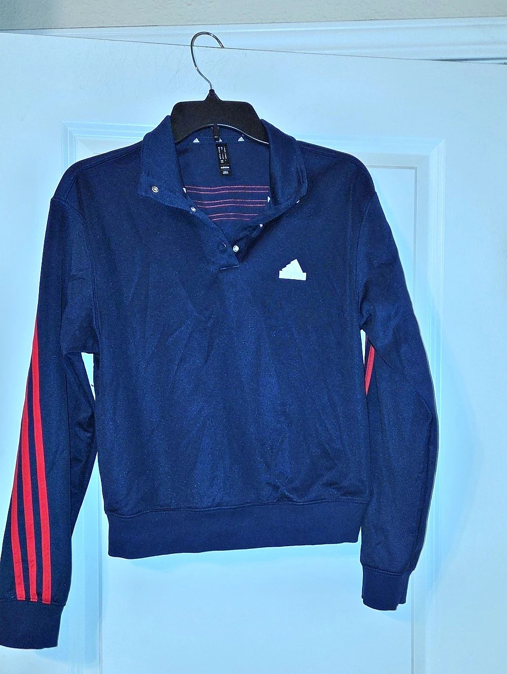 adidas Women's Striped Pullover Size Medium